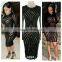 Fashion Sexy Women Sequins Bandage Bodycon Evening Cocktail Party Mini Dress