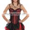 Wholesale Clothing Factory Padded Red Sexy Young Lady Corset with shoulder-straps