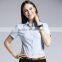 Ladies Fashion Short Sleeve Work Shirt Cotton Shirt