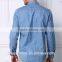 Mens Blue Denimshirt With Chest Pocket N01