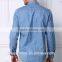 mens blue denimshirt with chest pocket N01