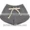 Top quality custom design 100 cotton plain girls beach shorts