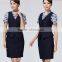fashion airline pilot stewardess uniform/ Female aerial work clothes air stewardess uniform