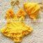 New Designed young girl swimsuit models wholesale kids swimwear one piece swimsuit