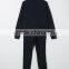 2017 wholesale fashion Custom sports suit Kids baby boy contrast pocket tracksuit children's clothing set