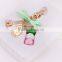 high quanlity fashion key chain boutique in Paris, France Eiffel Tower cake influx of goods macarons metal keychain with box