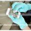 Touch screen conductive fiber gloves