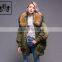 Fashion Design 100% Polyester Down Feather Ladies Winter Bomber Jacket Women