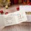 Hot sale latest bow design handmade wedding invitation card