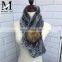 2016 Latest Design Woman Accessories Scarf / New Fashion Real Rabbit Fur Scarf / Ladies Lucury Scarf