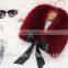 Colorful and cute real fox fur collar