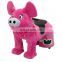 HI hot sale kids plush motorized coin operated animals scooters