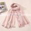 Custom Pink Cotton Voile Scarf Prince Style Big Cappa for Ladies