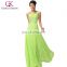 Grace Karin Wholesale Fashion Ladies Sleeveless Chiffon Green Beaded Long Evening Dress CL4446-2