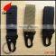 Factory supply custom durable webbing keychain with hook