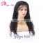 Hot Selling Factory Price Undetectable Natural Hairline deep wave hair wig