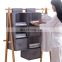 Cotton linen storage bag Multi-layer washable folding hanging rack underwear garment storage bag closet organizer rack storage