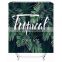 i@home nordic ins thick waterproof bathroom printed shower curtain tropical forest monstera
