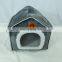 Funny foldable portable pet bed House-Shape modern pet bed and accessories