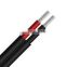 high voltage 2.5mm dc power cable twin core solar cable