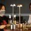 hot sale Modern Hotel Style AluminiumTable lamp USB Rechargeable Battery  Cordless Restaurant led Table Lamp For Dinner