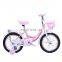 2018 hot sale 16 inch high quality pink color steel frame kids bicycle for 8-12 years girl