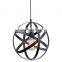Tonghu Vintage Industrial Metal Pendant Lamp Spherical Rustic LED Edison Bulb Hanging Dinning Room Light