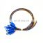 12 Color Fiber SC UPC APC Single mode G652D G657A 0.9mm Fiber Optic Pigtail sc 12 core fiber pigtail