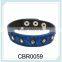 2015Fashion jewelry PU leather bangles handmade press Snapphire fashion crystal leather bracelet jewelry,leather bracelet bangle