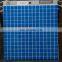 4mm non slip hot melting blue color glass mosaic swimming pool tile