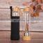 Simple Style Custom Logo Natural Crystal Gemstone Good Quality 500ml Heat-resisting Glass Water Bottle Gem Infused