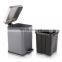 Elegant design household powder coating square pedal bin 3L 5L waste bin bathroom waste bin