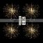 Christmas Decorations 480L Starburst Hanging Light Copper Wire Flower Shape Rechargeable String Lights