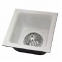 12 Inch Enamel Cast Iron Square Floor Sink with 6 Inch Sump Depth