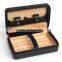 Advanced customization Portable PU Leather Cigar Travel Humidor Leather Cigar Case