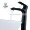 Hot and cold  high straight bathroom stainless steel matte black faucets mixers taps basin
