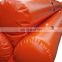 removable quick dam red anti-flood water filled plastic inflatable flood barrier
