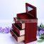 Creative desktop wooden storage box, drawer type jewelry storage box
