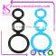 black silicone o ring cock ring sex toys erection ring removable penis ring