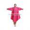 fashion rayon lining twill long motorcycle poncho raincoat