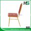 orange cloth link round head chair