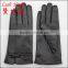 women wholesale touch finger dress leather gloves with fur lining