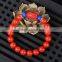Red Cinnabar bead stretch bracelet for women girls 12styles