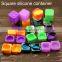 Matt surface silicone essential oil container 9ml lego shaped silicone jars dab containers bho extractor