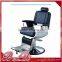 vintage barber chair with good woodern and leather