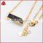 Silver Crystal Drusy Long Boho Necklace Druzy Bar Necklace in Gold