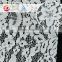 Popular pattern nylon cotton knit white embroidered lace fabric for wedding dress