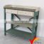 Antique Metal Black Console Table with Drawers