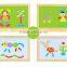 continued selling wooden easel board OEM magnetic board box with patterns EZ2039                        
                                                Quality Choice