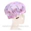 New Shower Cap Women's Waterproof Ribbon Lace Bow Style Double-deck Elastic Band Shower Hat for Bath Spa (Rose Sun